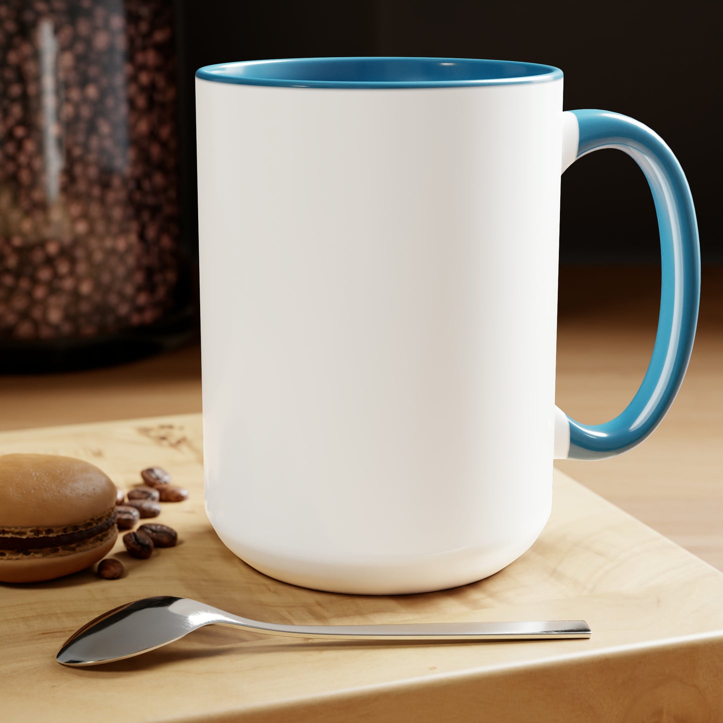 "Intuitive" Two-Tone Coffee Mugs, 15oz
