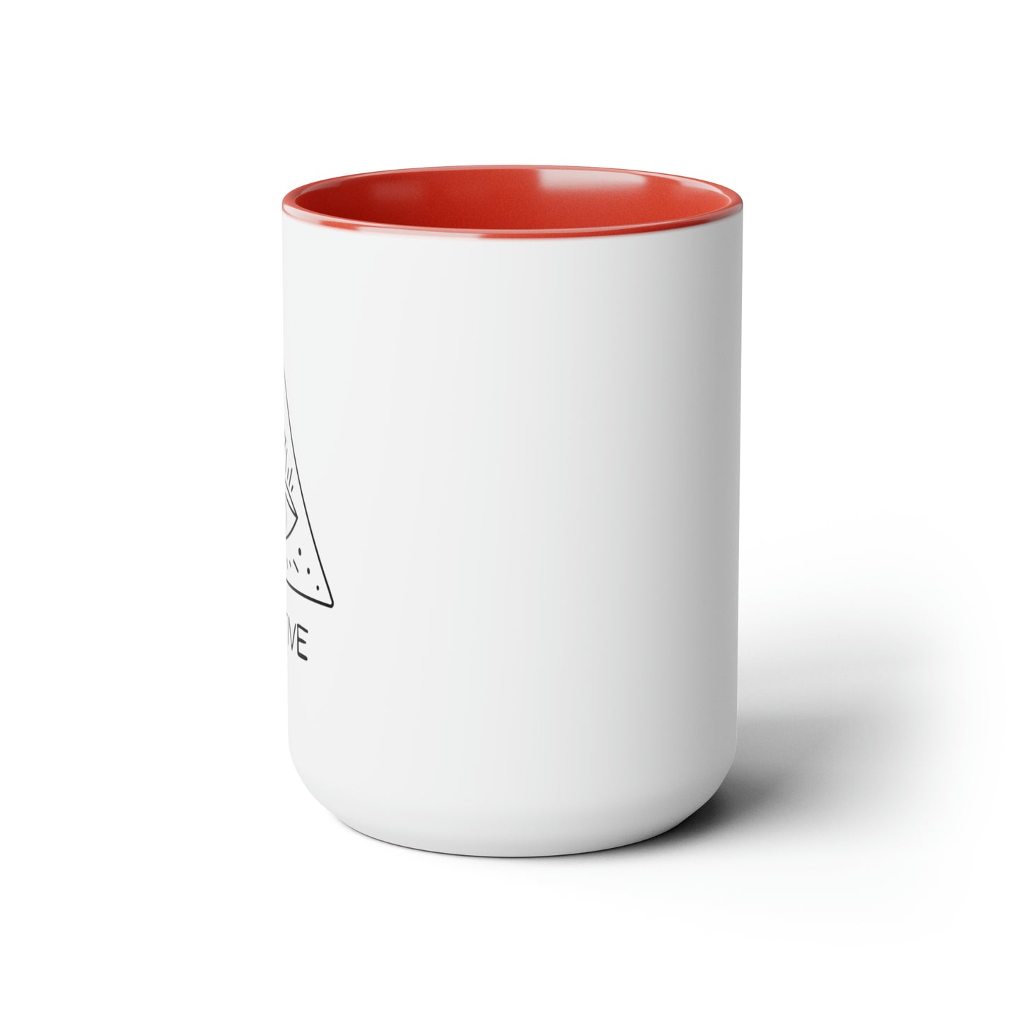 "Intuitive" Two-Tone Coffee Mugs, 15oz
