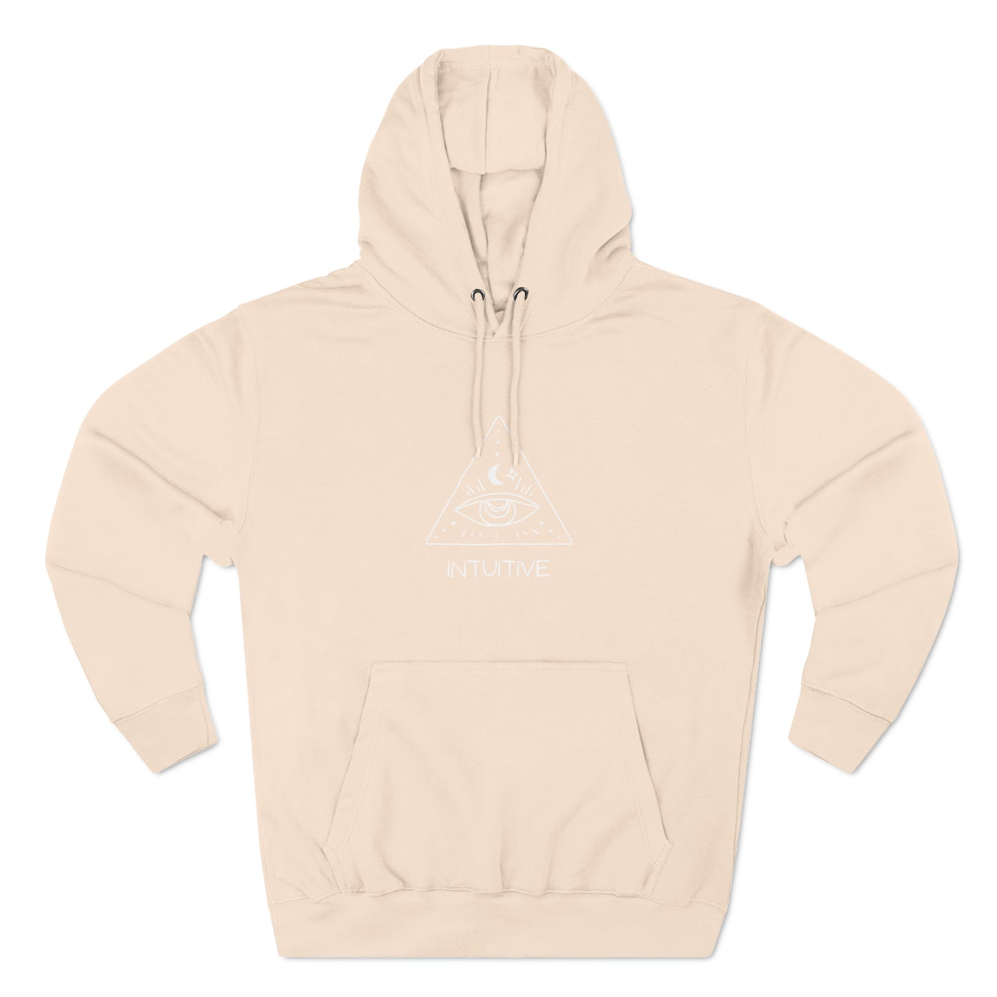 "Intuitive" Three-Panel Fleece Hoodie