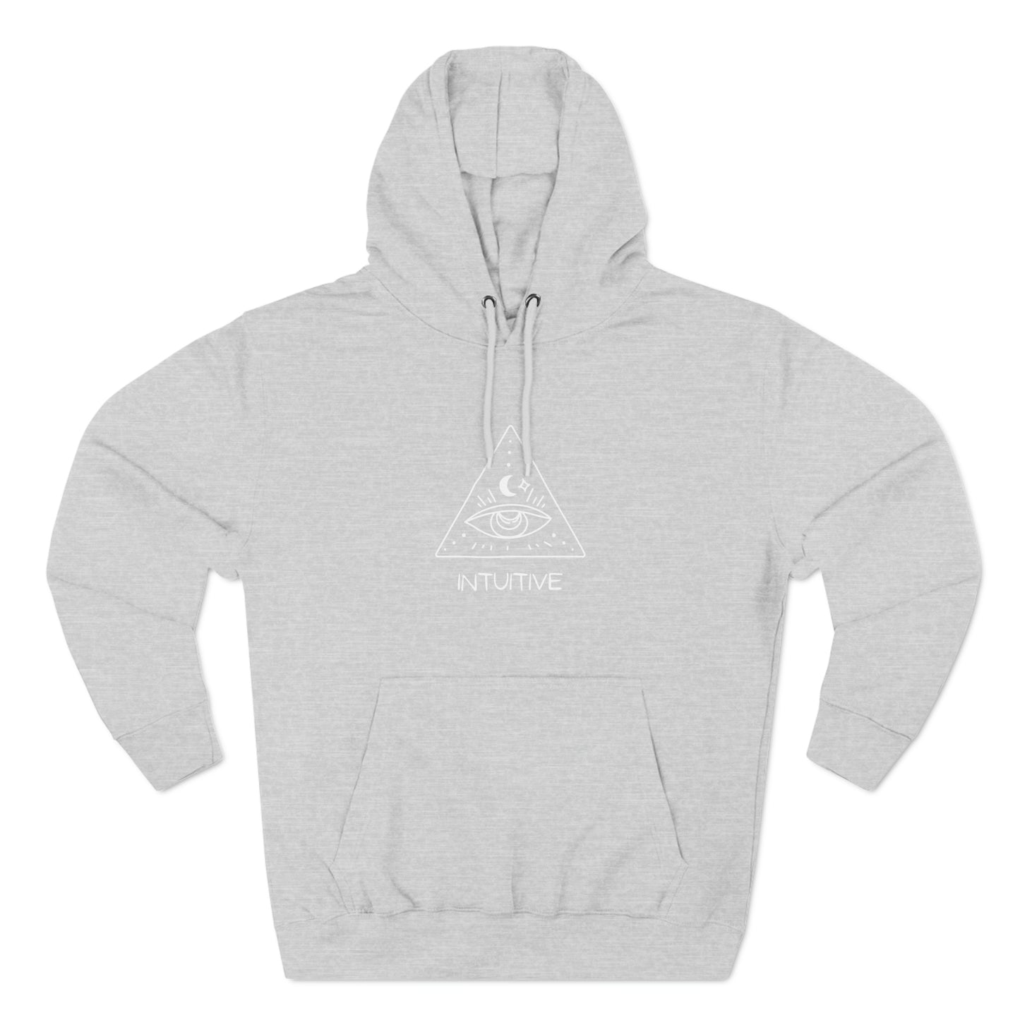 "Intuitive" Three-Panel Fleece Hoodie