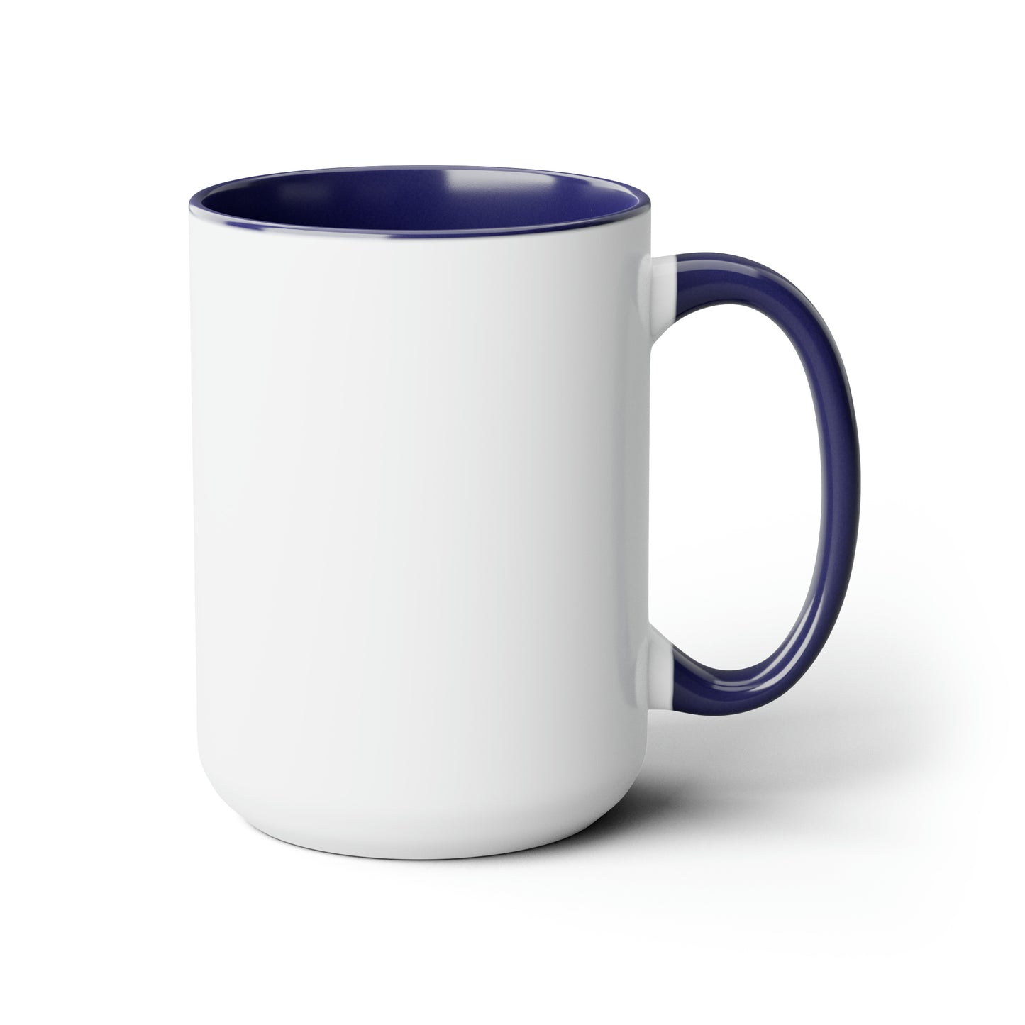 "Intuitive" Two-Tone Coffee Mugs, 15oz