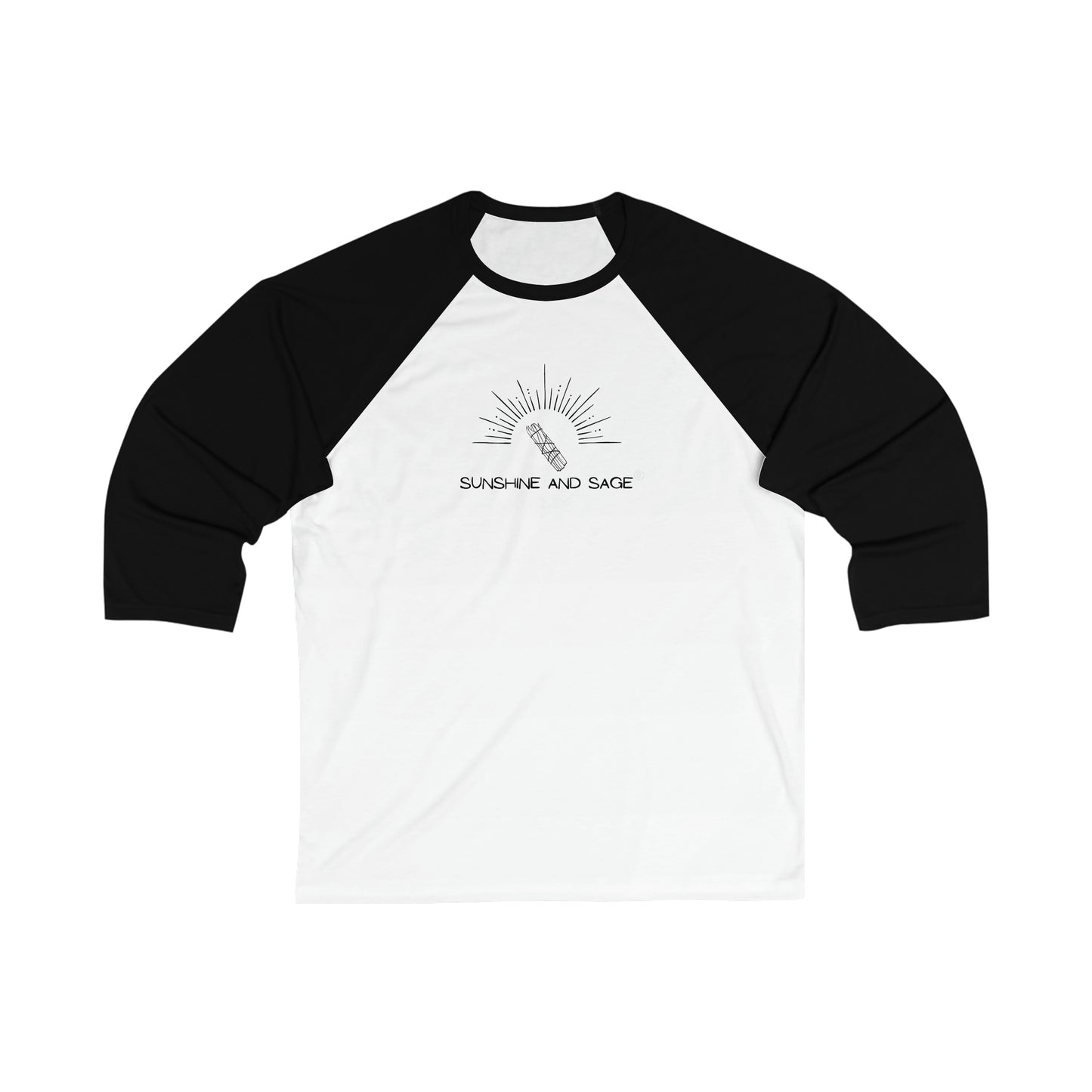 "Sunshine and Sage" Unisex 3\4 Sleeve Baseball Tee
