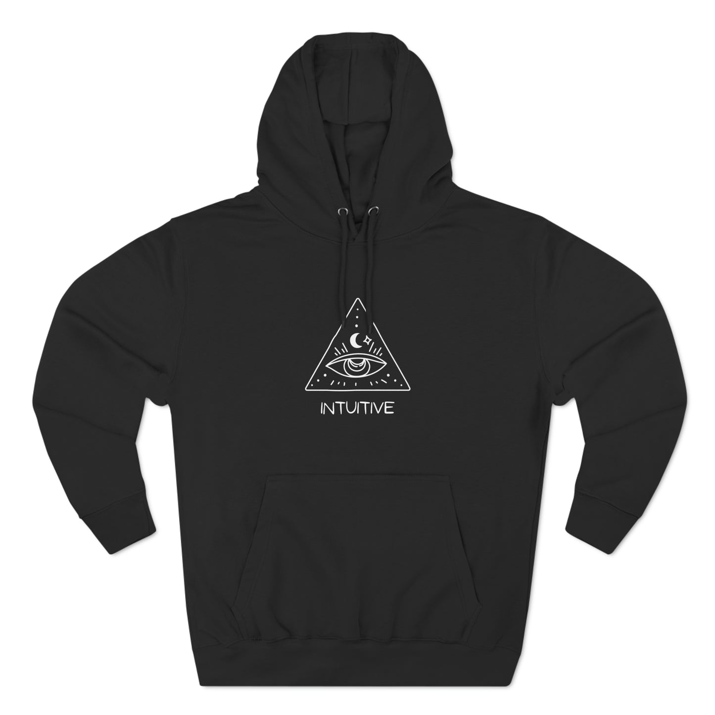 "Intuitive" Three-Panel Fleece Hoodie