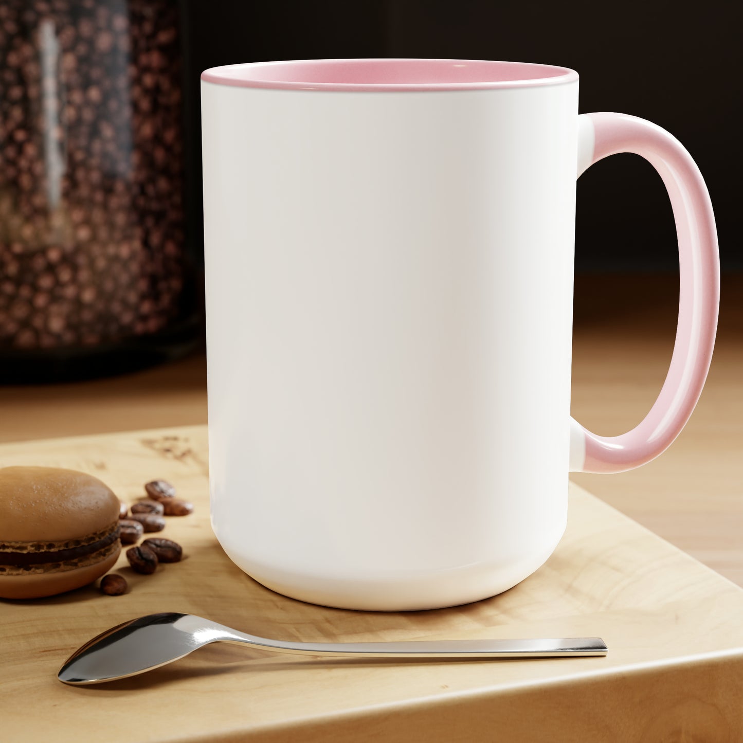 "Intuitive" Two-Tone Coffee Mugs, 15oz