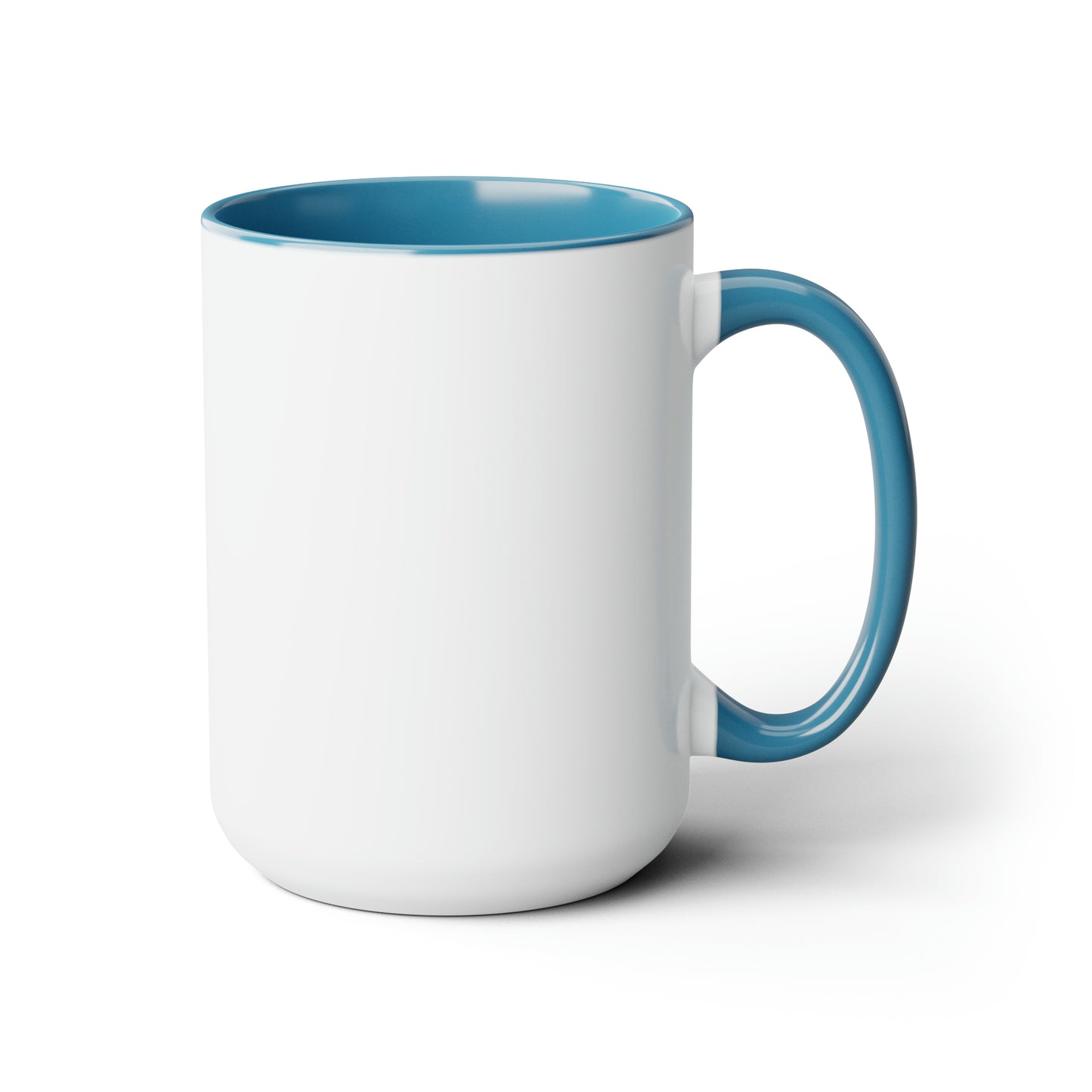 "Intuitive" Two-Tone Coffee Mugs, 15oz