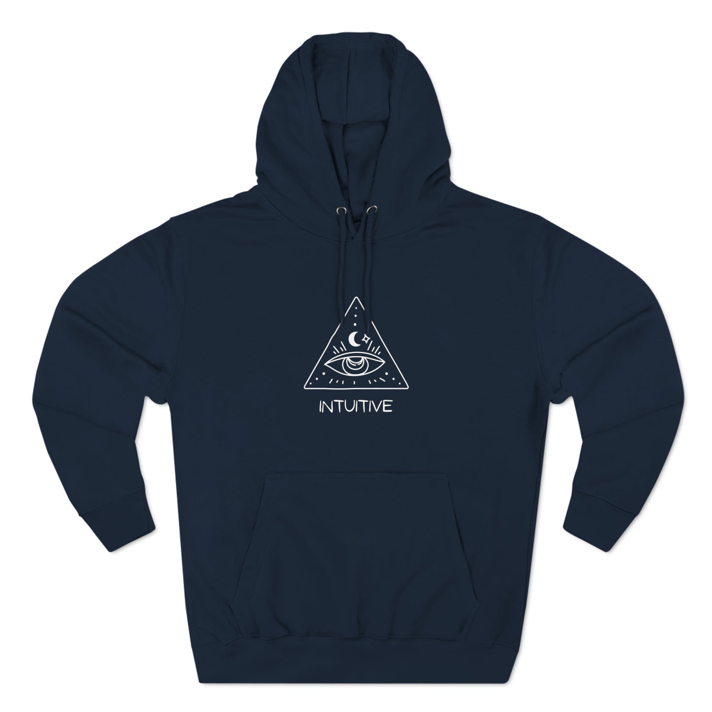 "Intuitive" Three-Panel Fleece Hoodie