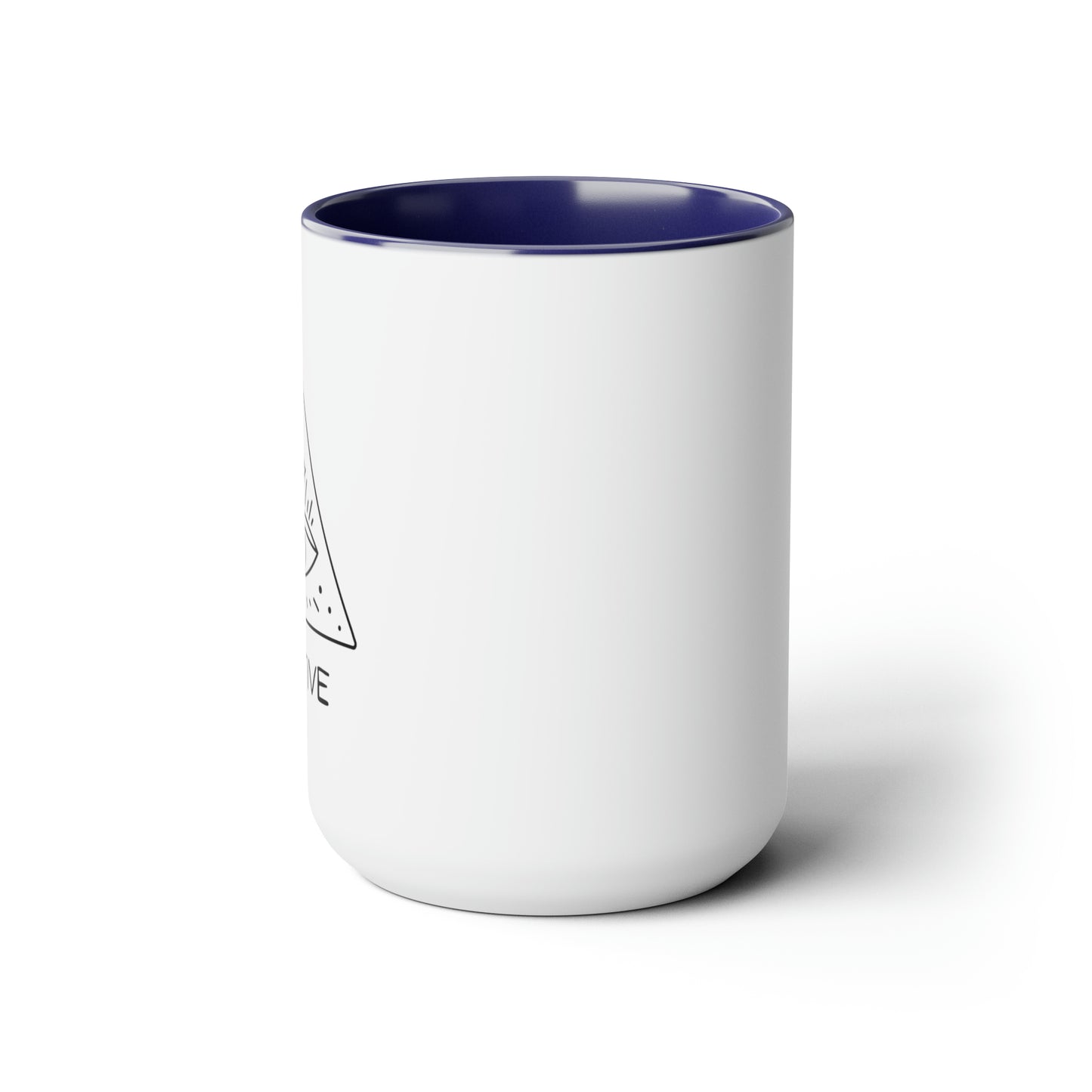 "Intuitive" Two-Tone Coffee Mugs, 15oz