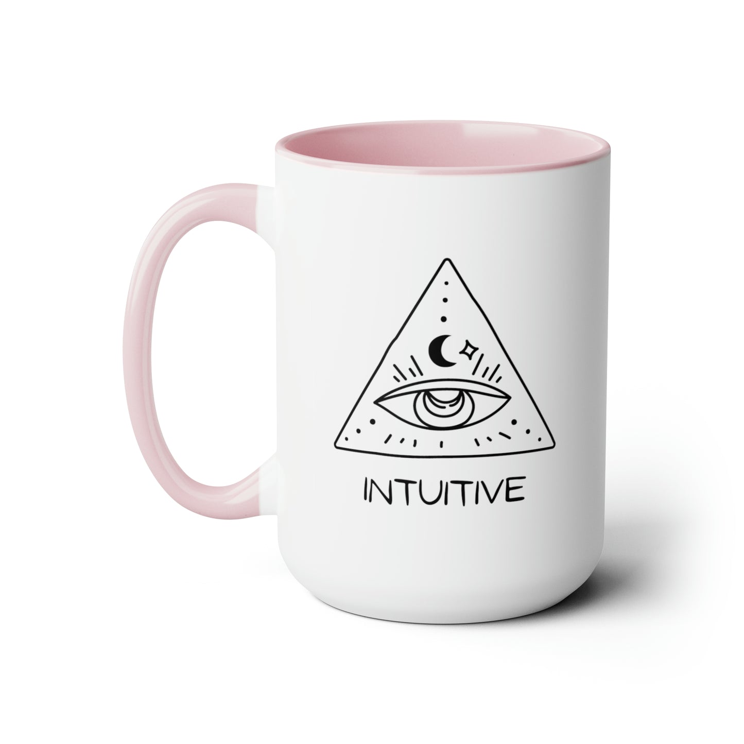 "Intuitive" Two-Tone Coffee Mugs, 15oz