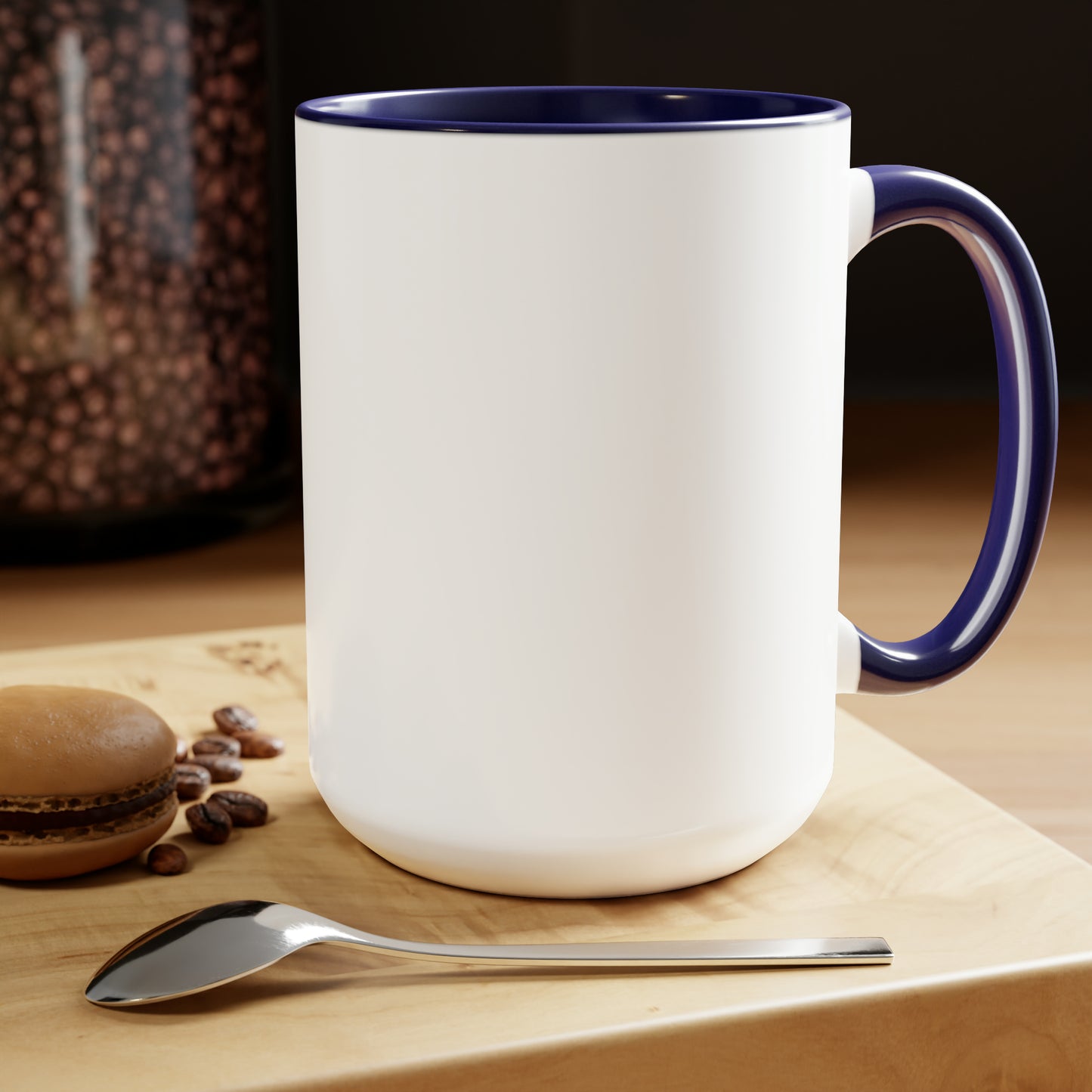 "Intuitive" Two-Tone Coffee Mugs, 15oz