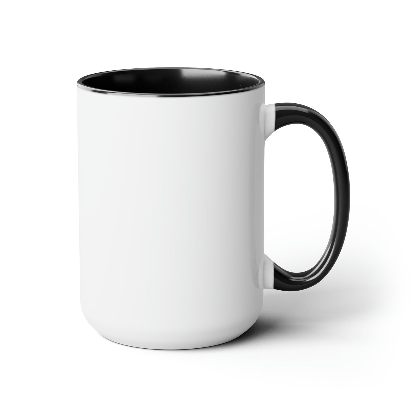 "Intuitive" Two-Tone Coffee Mugs, 15oz