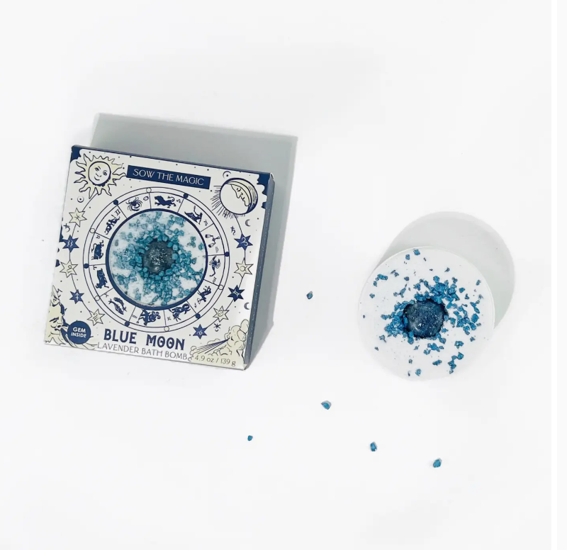 Blue Moon Lavender Shower Steam with Sodalite