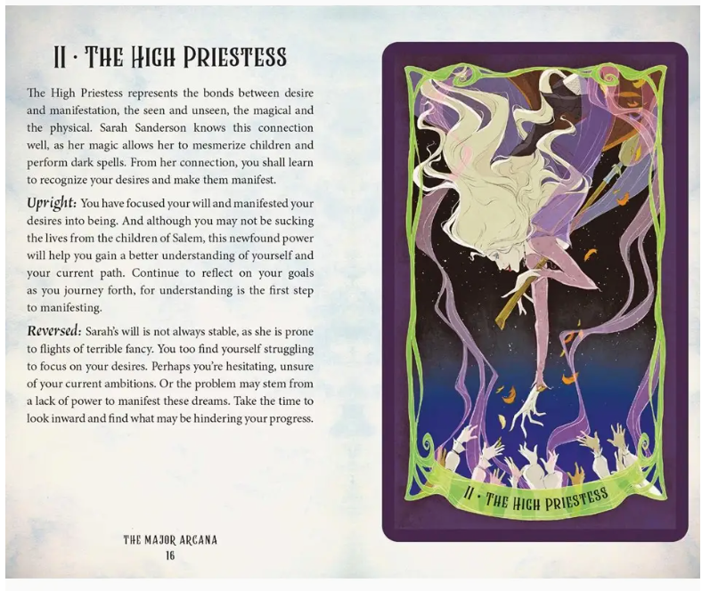 Hocus Pocus Tarot Deck and Guide Book
