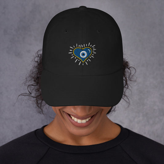 "We love an Evil Eye" Dad hat