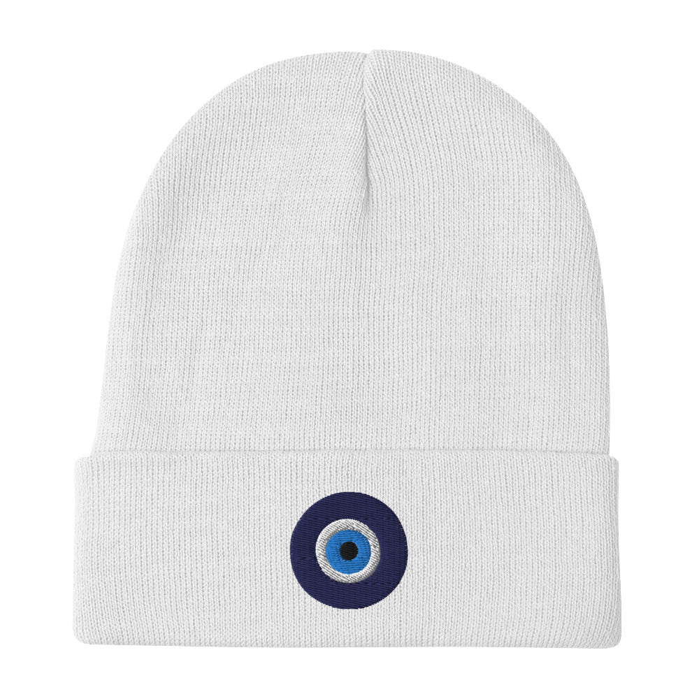 "Evil Eye" Embroidered Beanie