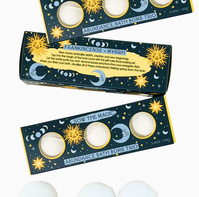 Moon Phase Abundance Bath Bomb Trio