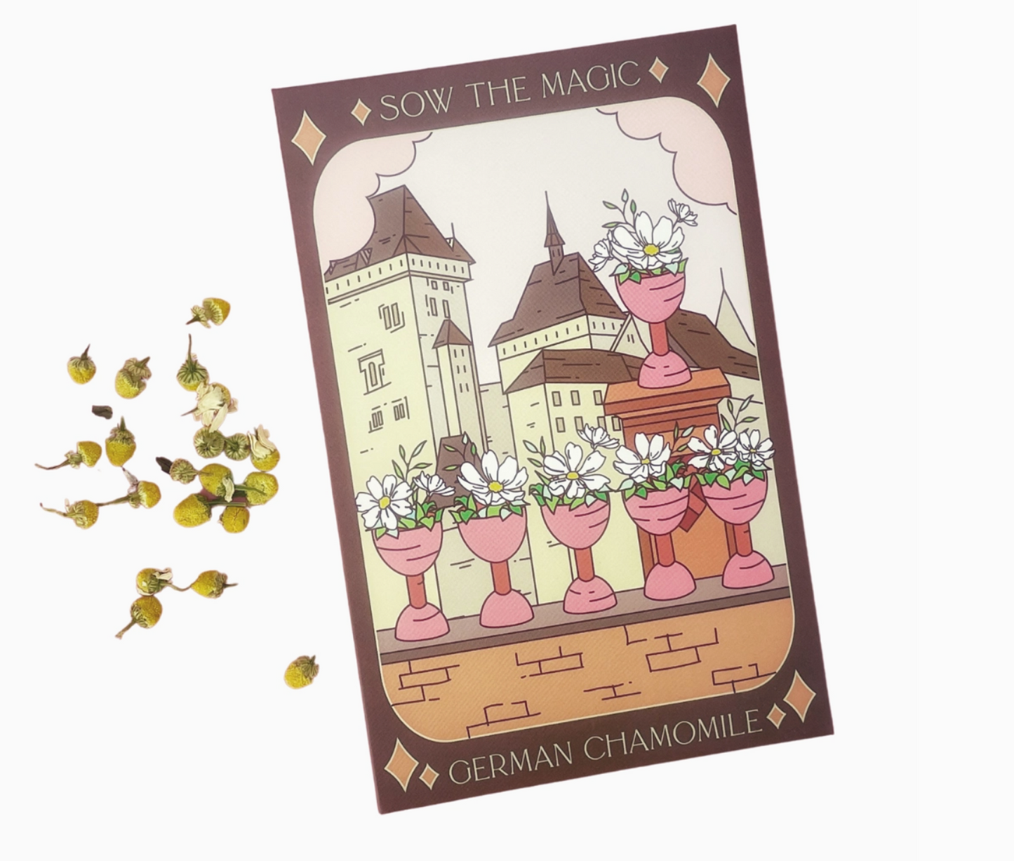 German Chamomile Tarot Garden + Gift Seed Packet