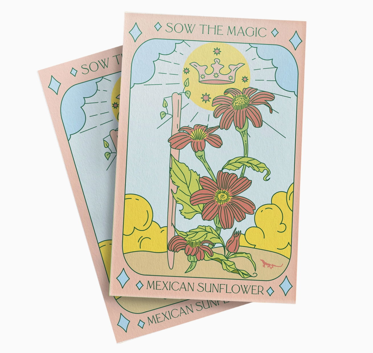 Mexican Sunflower Tarot Garden + Gift Seed Packet