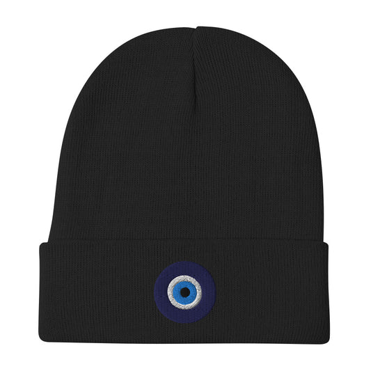 "Evil Eye" Embroidered Beanie