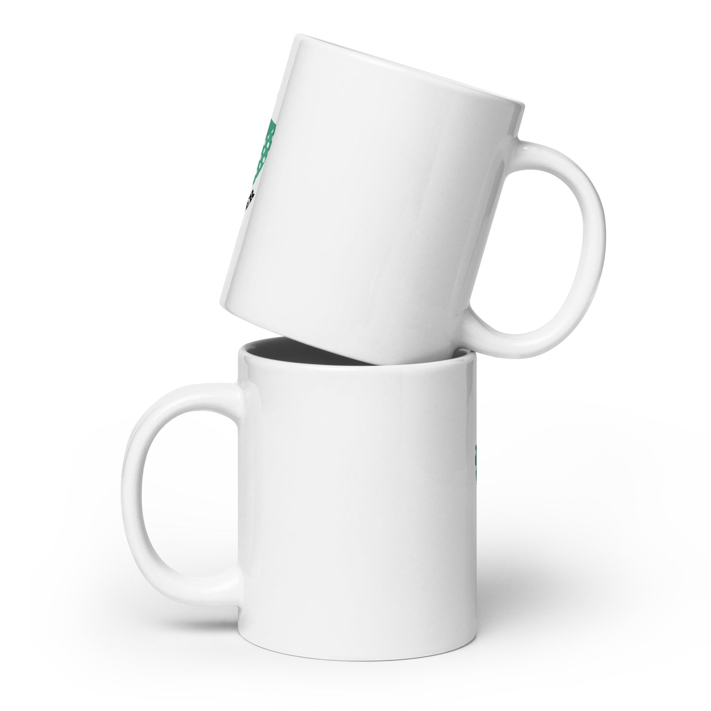 "FARM'HER" White glossy mug