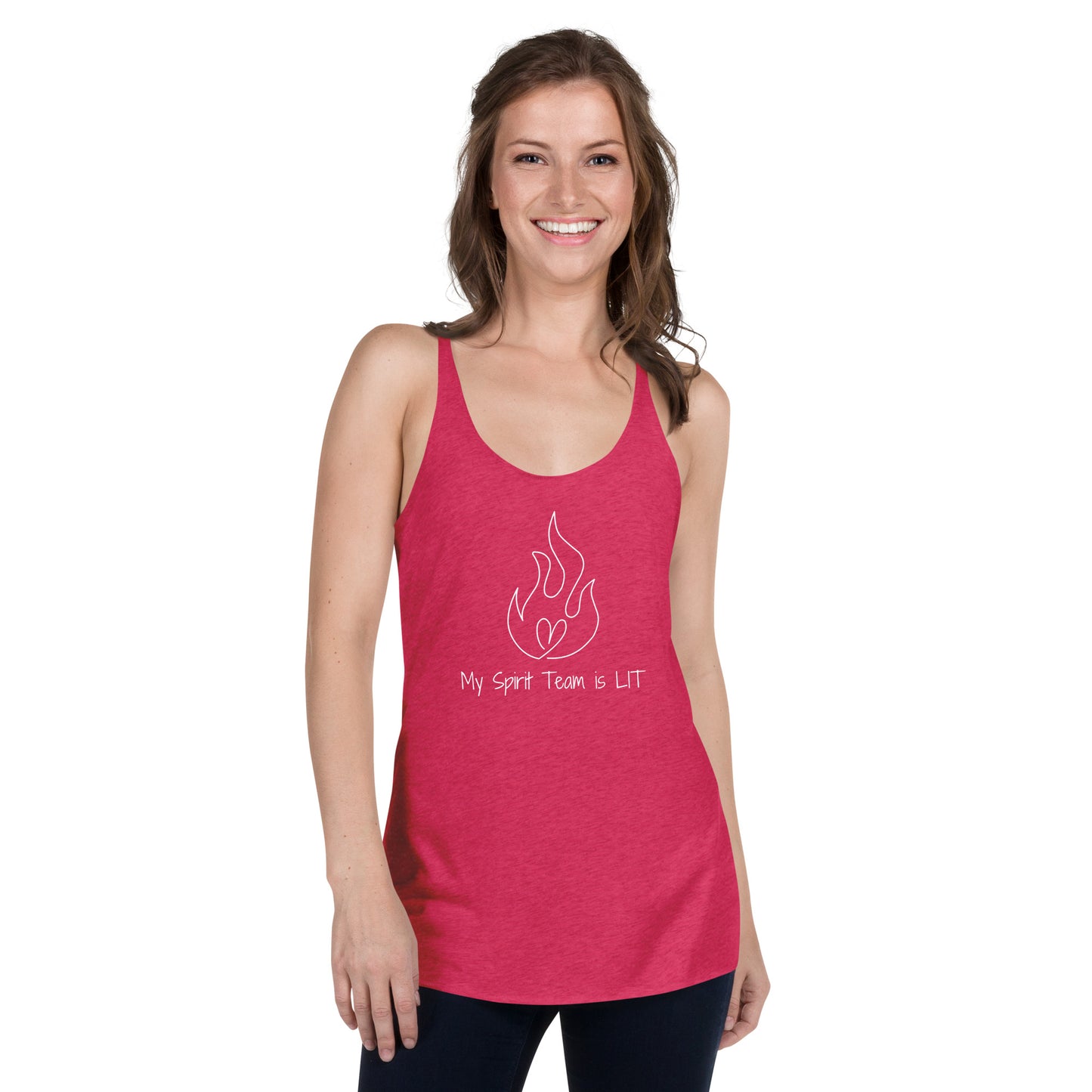 "My Spirit Team" Women's Racerback Tank