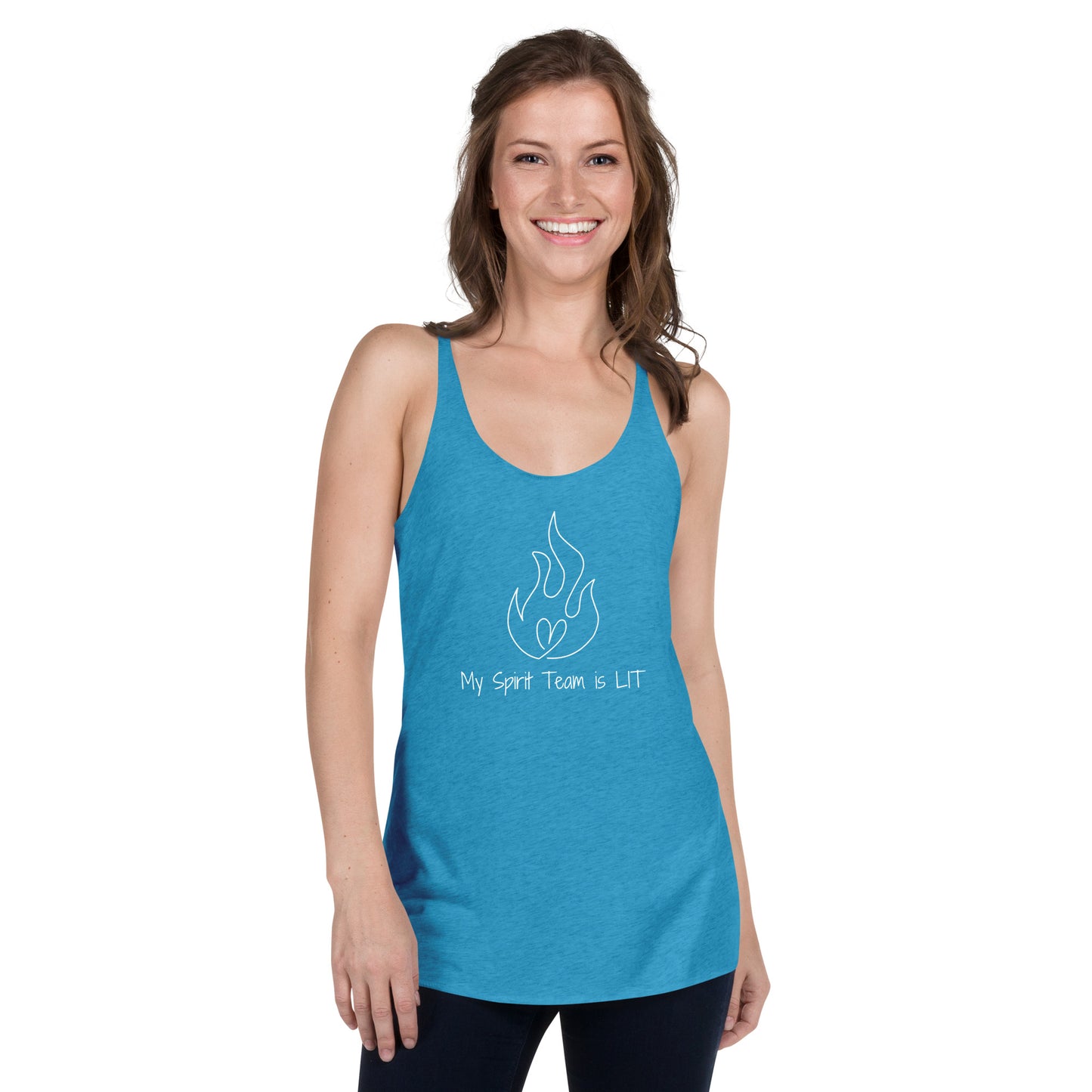 "My Spirit Team" Women's Racerback Tank